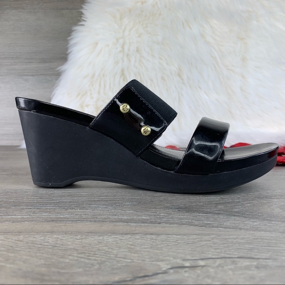 Lauren Ralph Lauren Rhianna Wedge Sandals Sz 6.5B - Picture 2 of 8